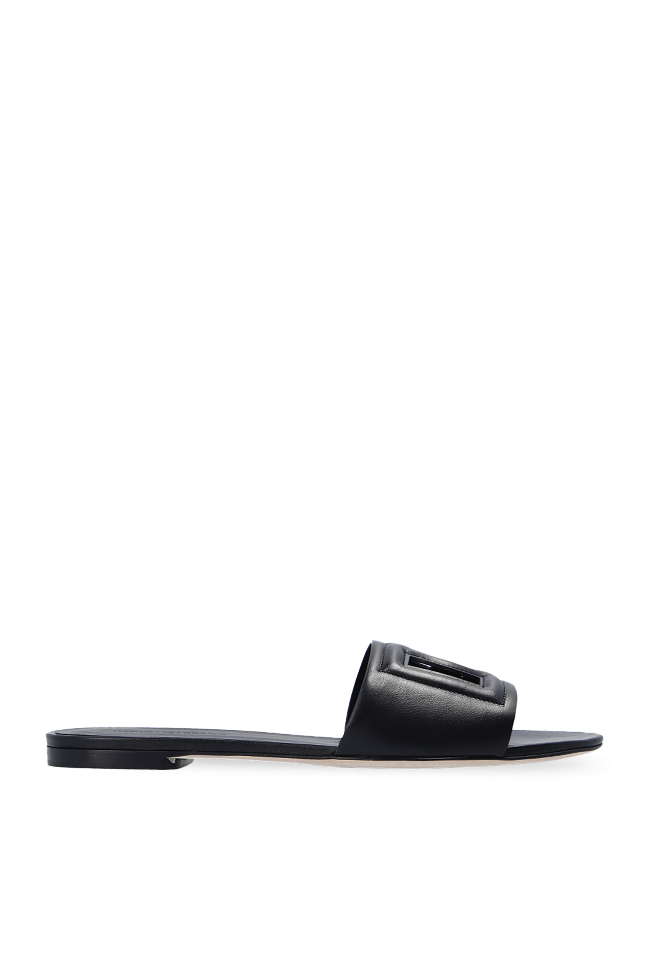 Dolce & Gabbana 'Bianca' leather slides | Women's Shoes | Vitkac